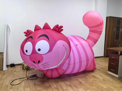 Giant Led inflatable Wonderland cheshire cat