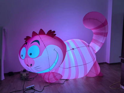 Giant Led inflatable Wonderland cheshire cat