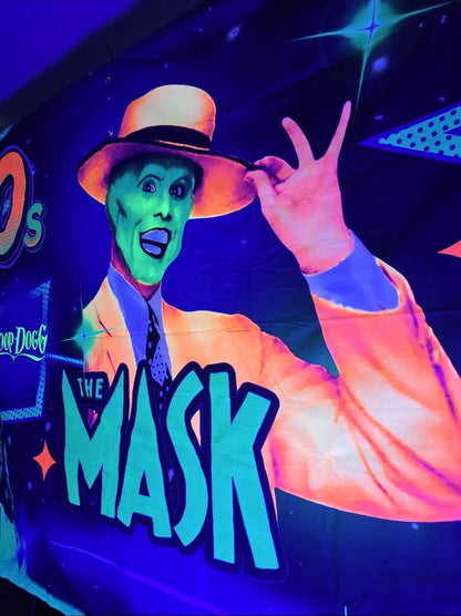 Uv Back to the 90s glow in the dark tapestry