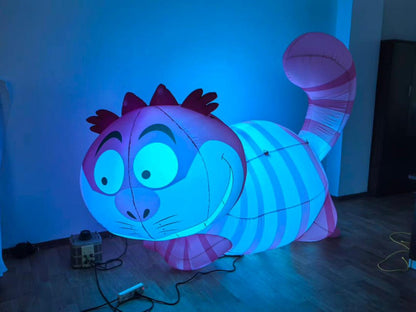 Giant Led inflatable Wonderland cheshire cat