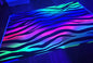 UV Rainbow zebra  neon print fabric