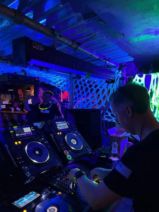 UV White (Glows subtle Blue) Camo netting decoration