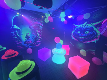 uv Wonderland Cheshire cat stretch neon decor