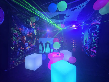 uv reactive Wonderland Ace of spades event stretch decor