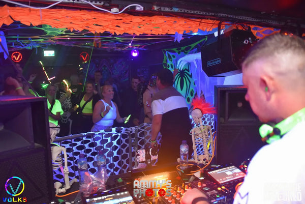 uv neon orange stretch rave decoration camo netting event deco