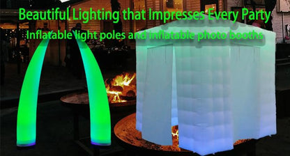 led inflatable colour changing column