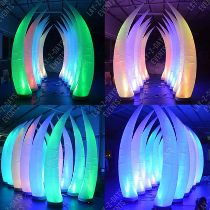 led inflatable colour changing column