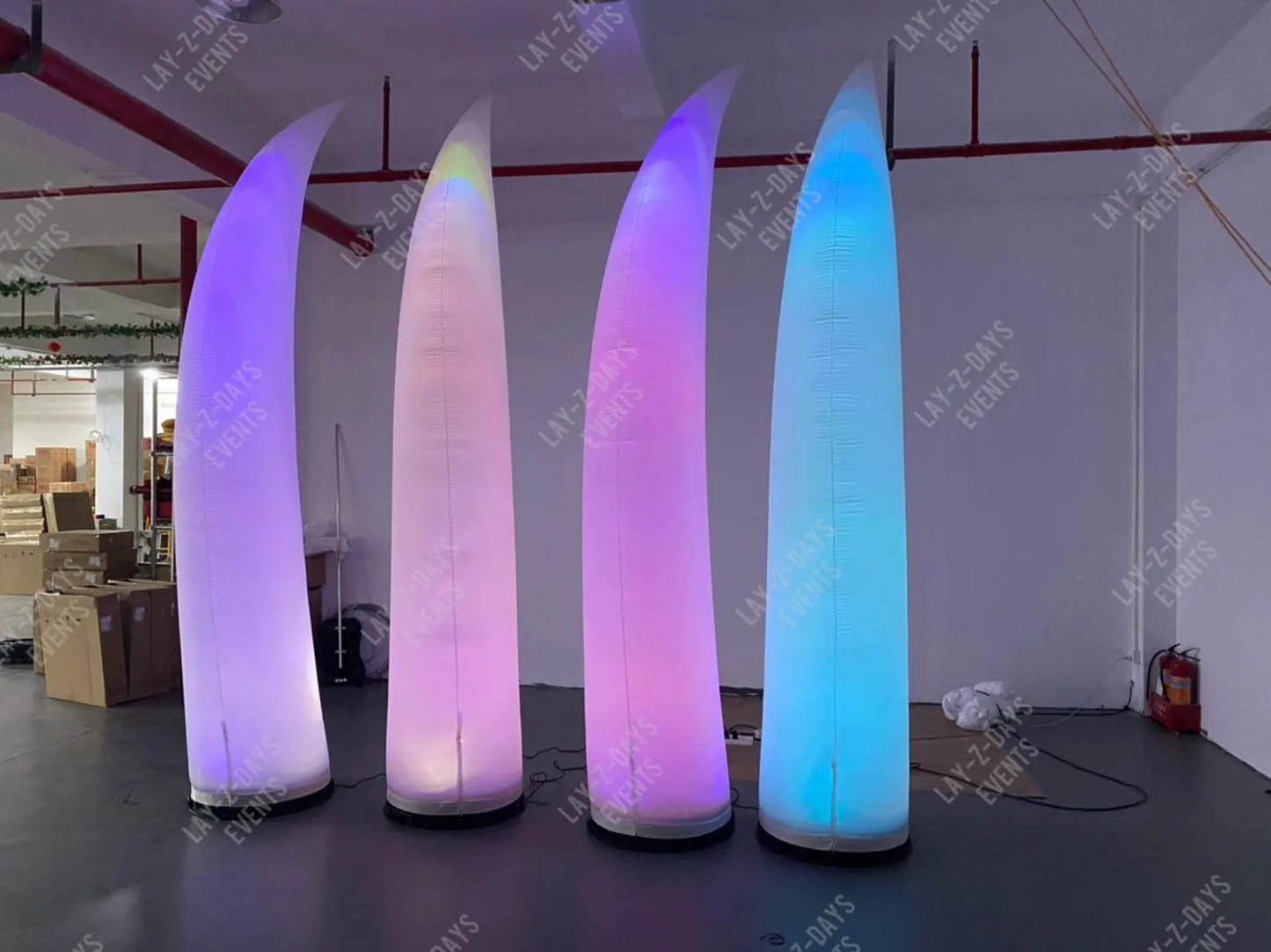 led inflatable colour changing column