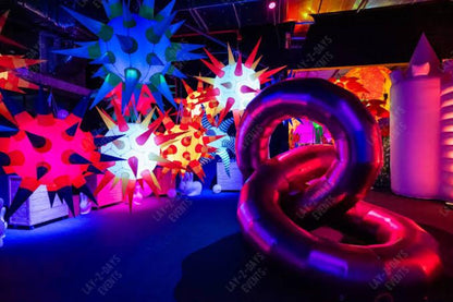 Giant Led inflatable spiky ceiling decoration