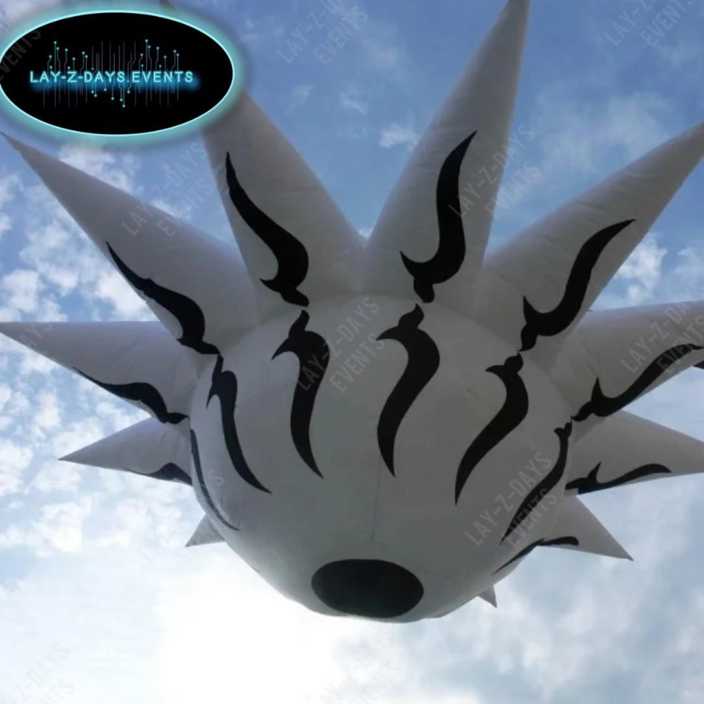 Giant Led inflatable eye ceiling decoration