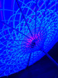 Blacklight uv festival parasol umberella festival gear bright neon