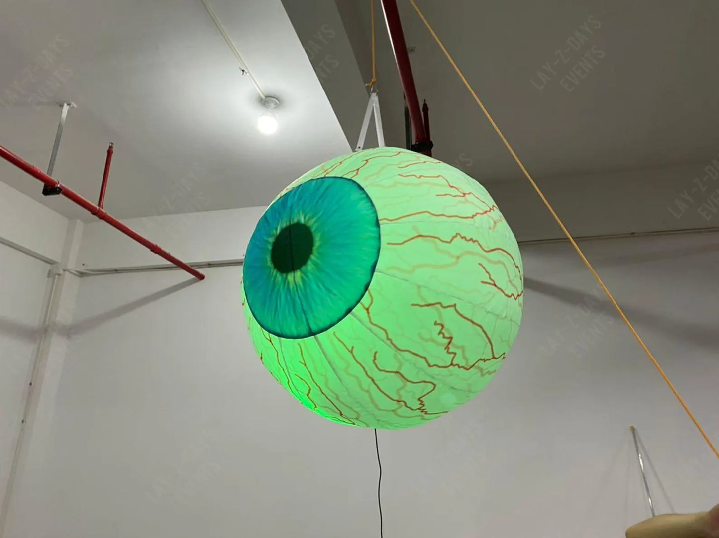 Giant Led inflatable eyeball ceiling decoration