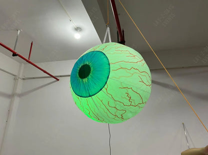 Giant Led inflatable eyeball ceiling decoration