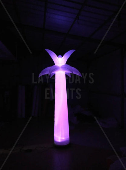 led inflatable colour changing palm tree