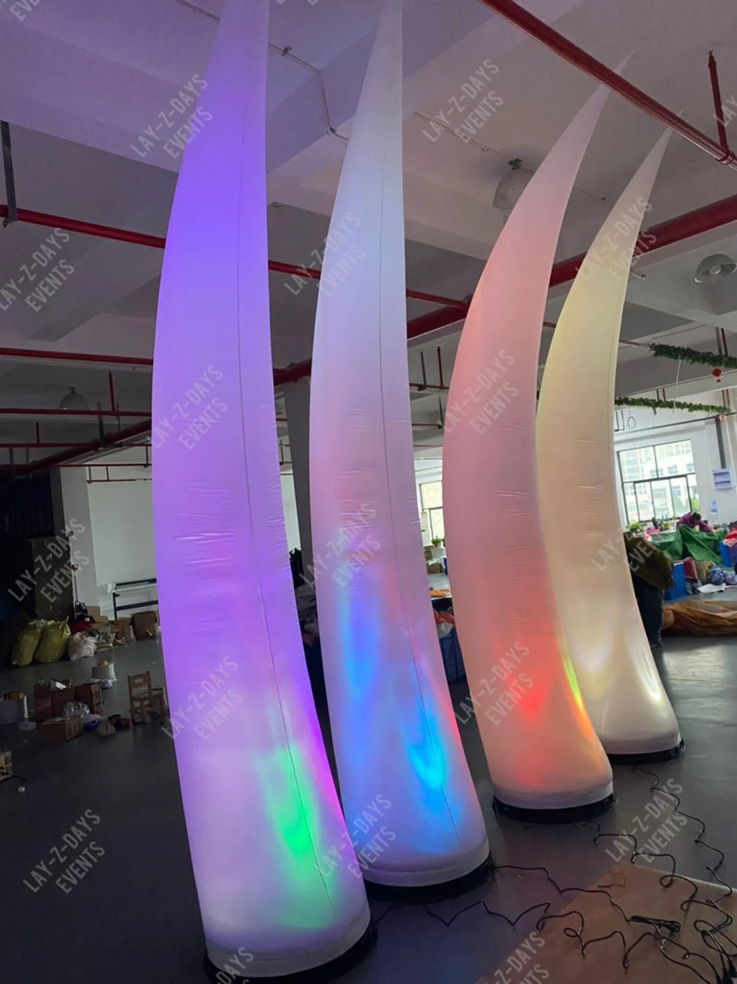 led inflatable colour changing column