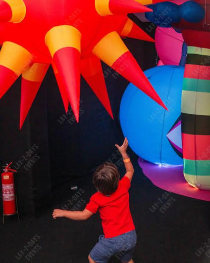 Giant Led inflatable spiky ceiling decoration