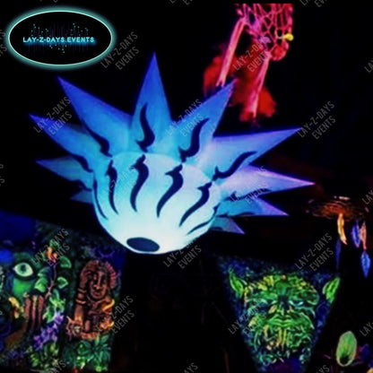 Giant Led inflatable eye ceiling decoration