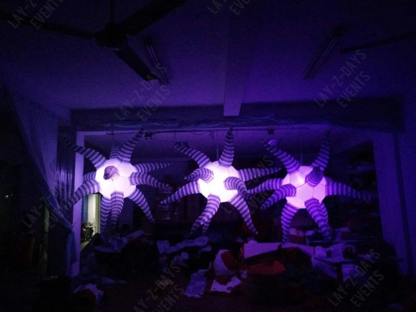 Giant Led inflatable tentacle alien