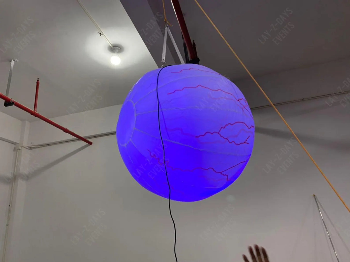 Giant Led inflatable eyeball ceiling decoration