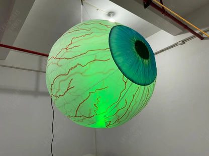 Giant Led inflatable eyeball ceiling decoration