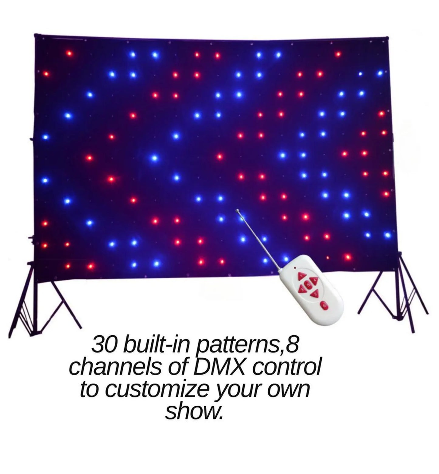 3x6m- 9cm pixel pitch LED Motion Vision cloth