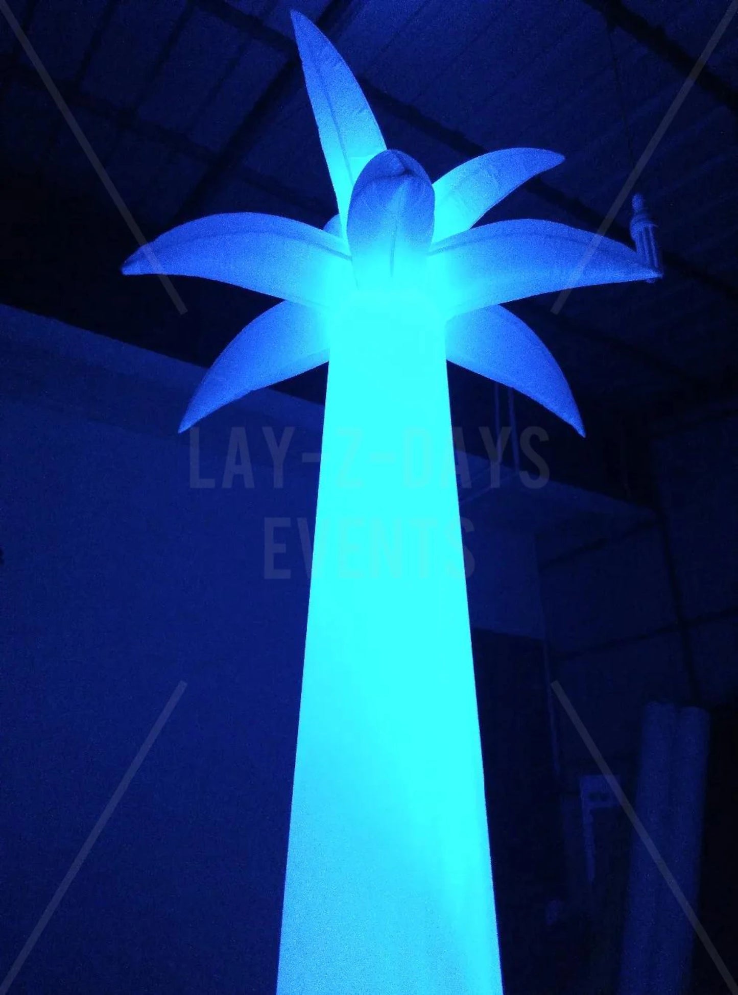 led inflatable colour changing palm tree