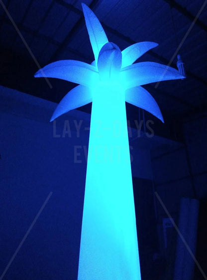 led inflatable colour changing palm tree