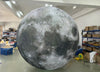 Lay-z-days Event's™ LED inflatable moon decoration with space theme, glowing, lightweight, and suitable for festive outdoor or indoor decor.