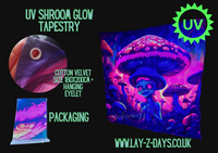Uv psychedelic Terrestrial blacklight Tapestry