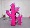 Giant LED inflatable cactus decoration by Lay-z-days Event's™, illuminated outdoor inflatable cactus for festive decor.