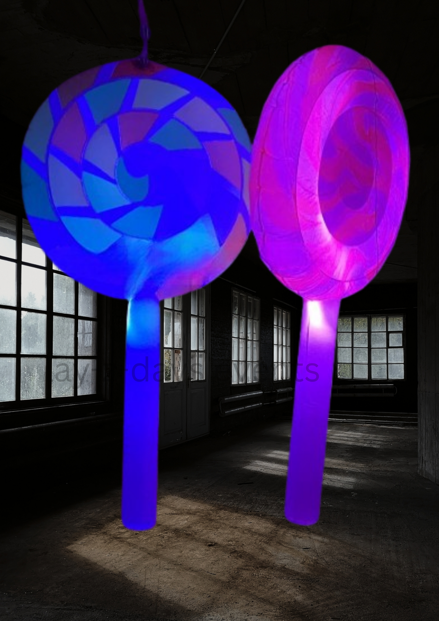 led inflatable Giant Lollipop