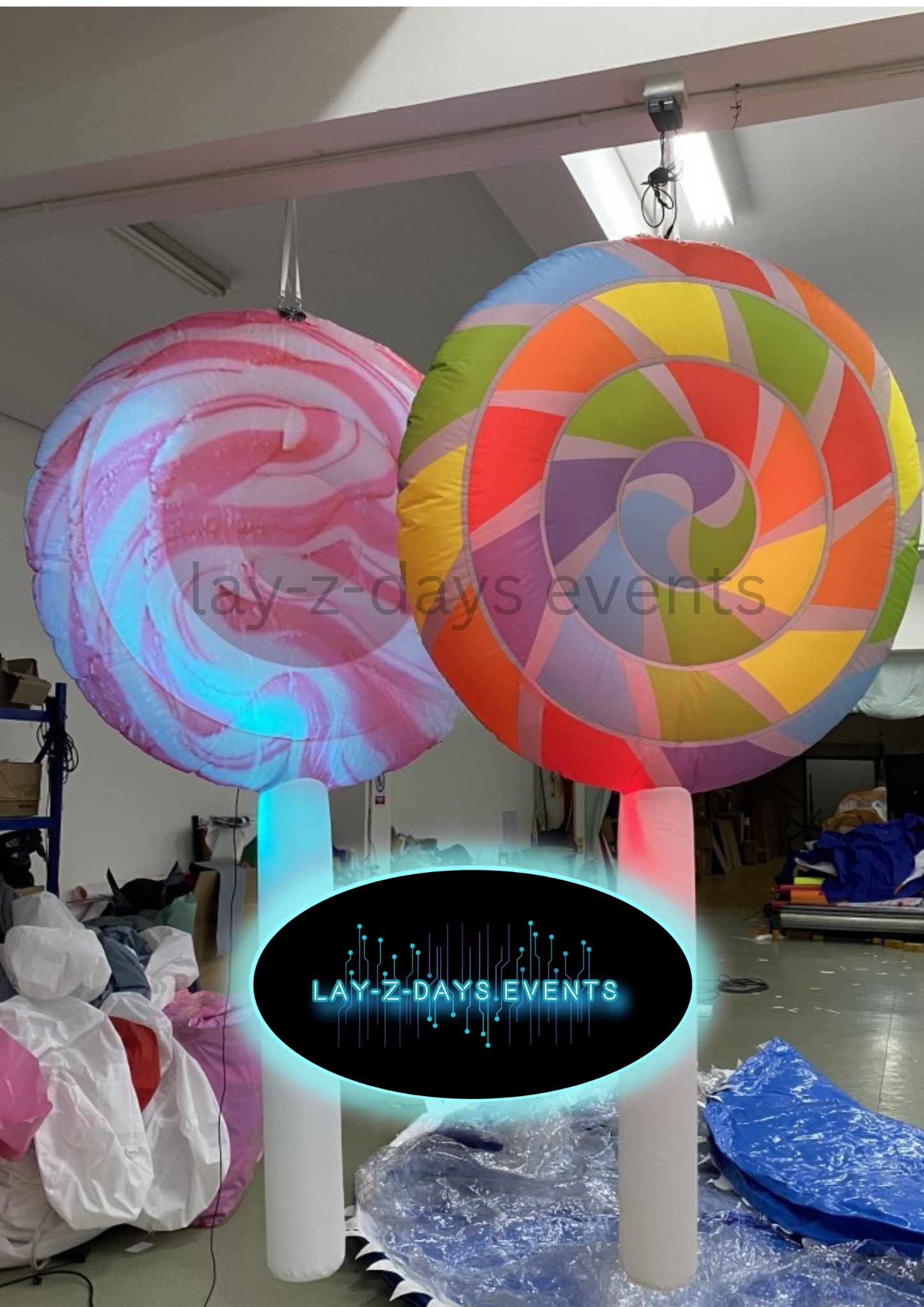 led inflatable Giant Lollipop