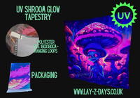 Uv psychedelic Terrestrial blacklight Tapestry