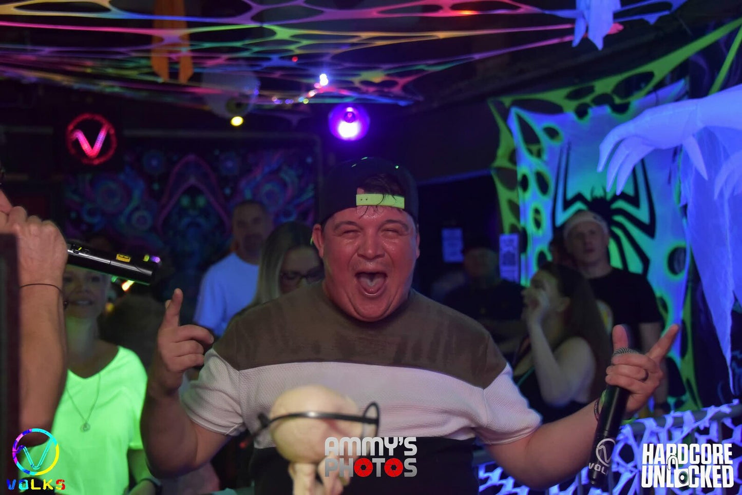 uv neon rainbow pride stretch rave decoration  tapestry ceiling event decor 