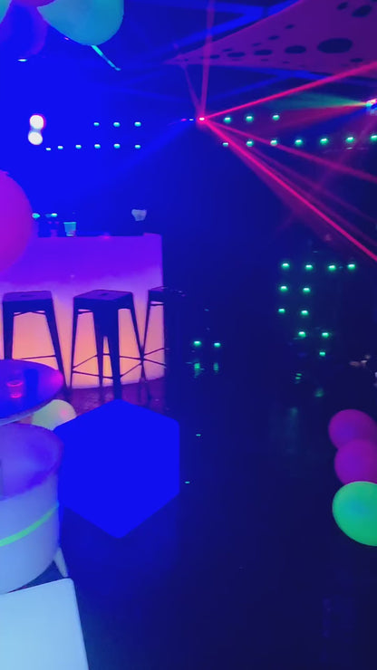 UV Rave Cave Party Tent Hire 3x6m