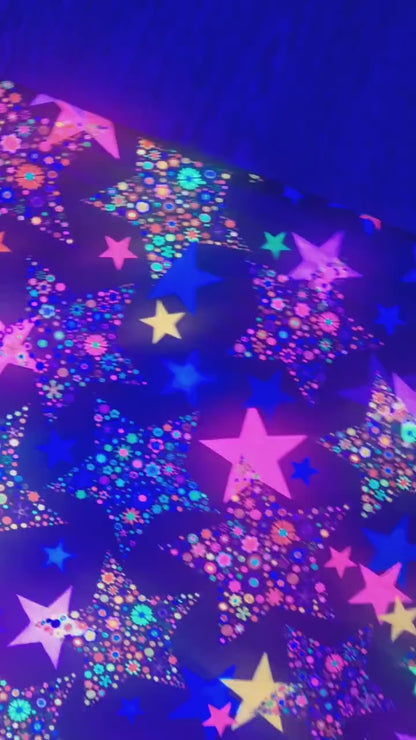 UV Décor blacklight matrix Star Camo Netting