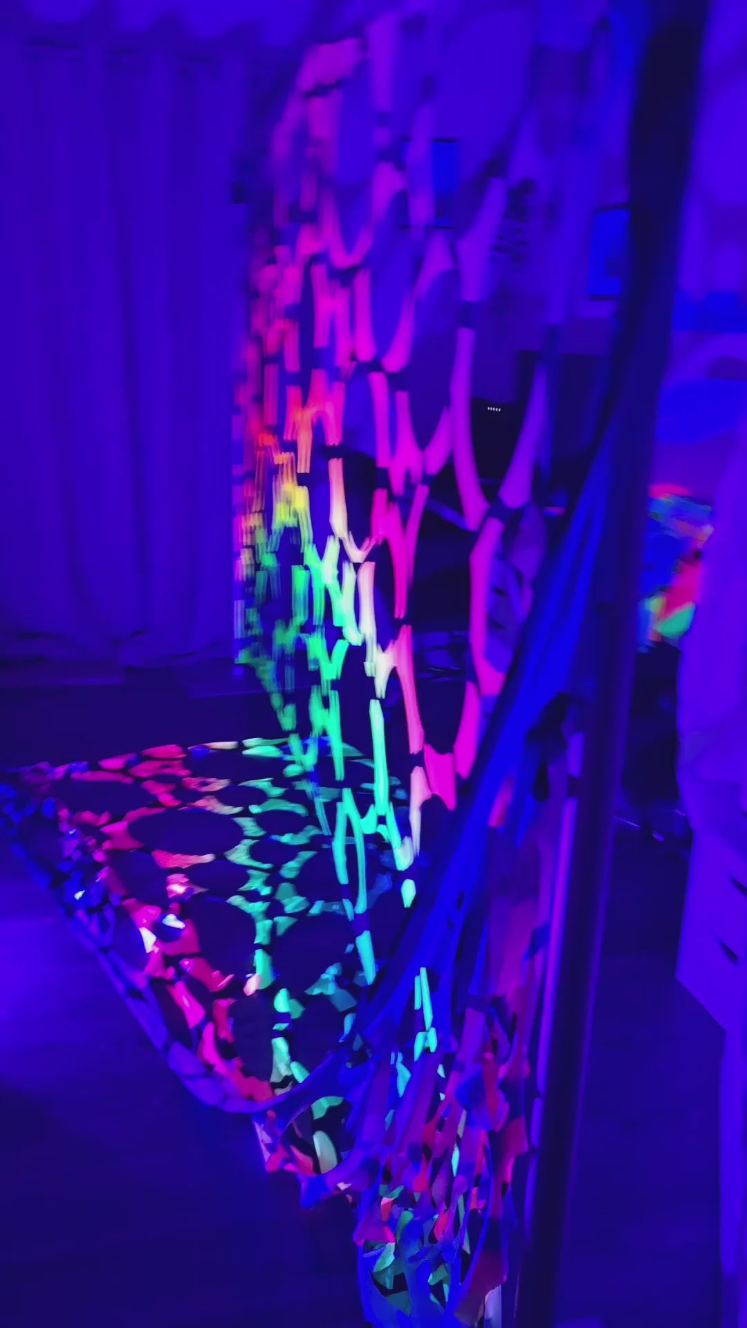 glow in the dark party decorations uv webbing 