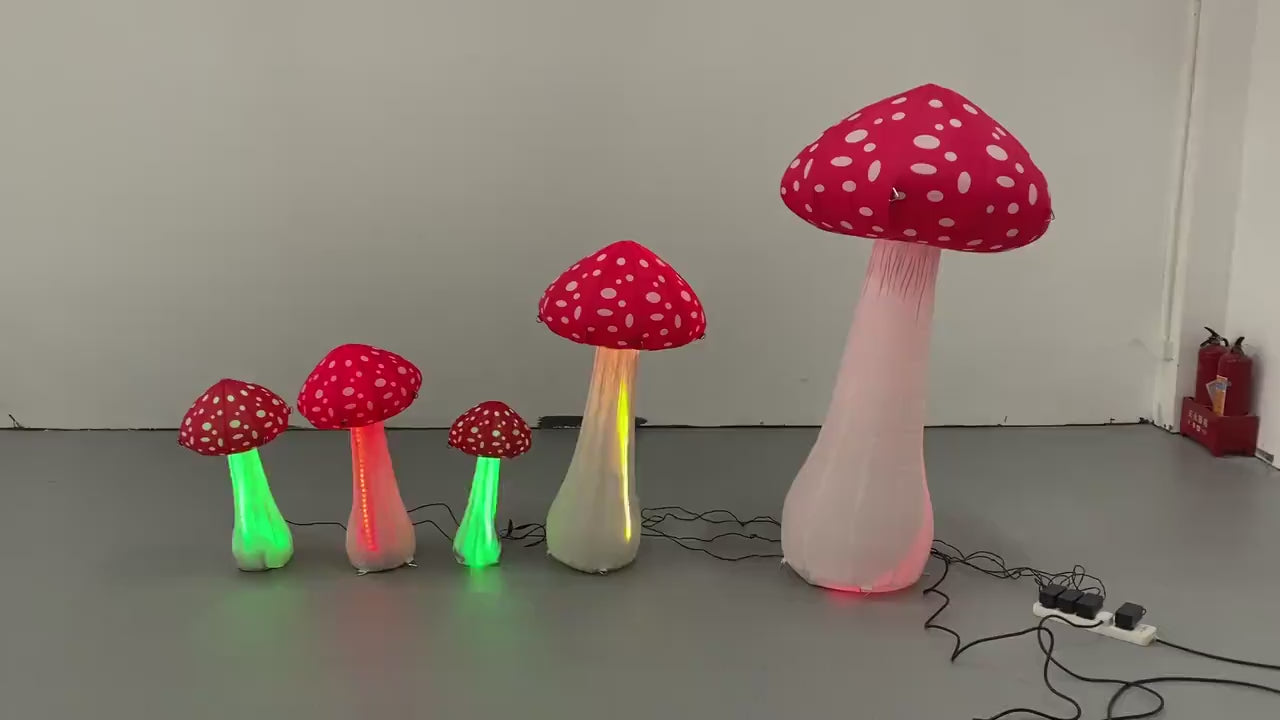led inflatable mushroom decoration