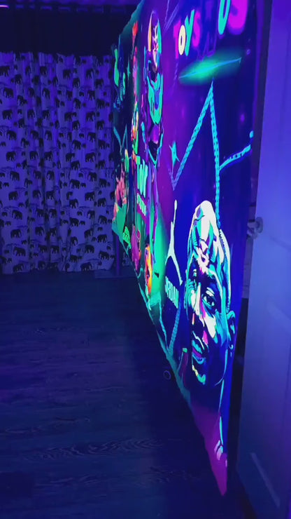 Uv Back to the 90s tapestry