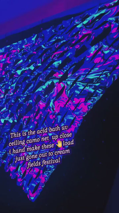 Uv acid bath  Stretch Camo Netting Decoration