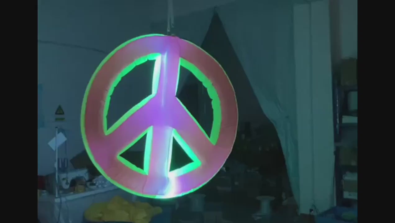 led inflatable peace inflatable  hanging ceiling decoration