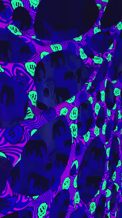 UV Happy Rave stretch decor