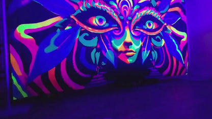 Uv Holographic Eye Giant Tapestry