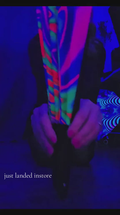 Uv Festival Bamboo Snap hand fan