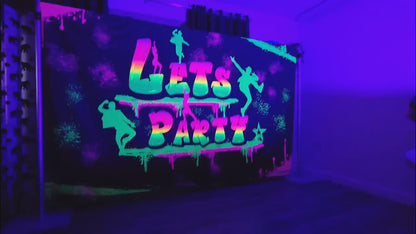 UV Lets party tapestry