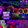 UV decor neon stretch tapestry party decorations shipped UK wide