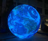 LED inflatable Earth decoration by Lay-z-days Event's™, ideal for space-themed events, exhibitions, and educational displays.