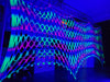 UV Rainbow camo netting blacklight party neon decoration wall hanging ceiling canopy