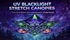 uv stretch blacklight canopies for ceiling