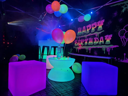 uv blacklight happy birthday party backdrop tapestry wall hanging